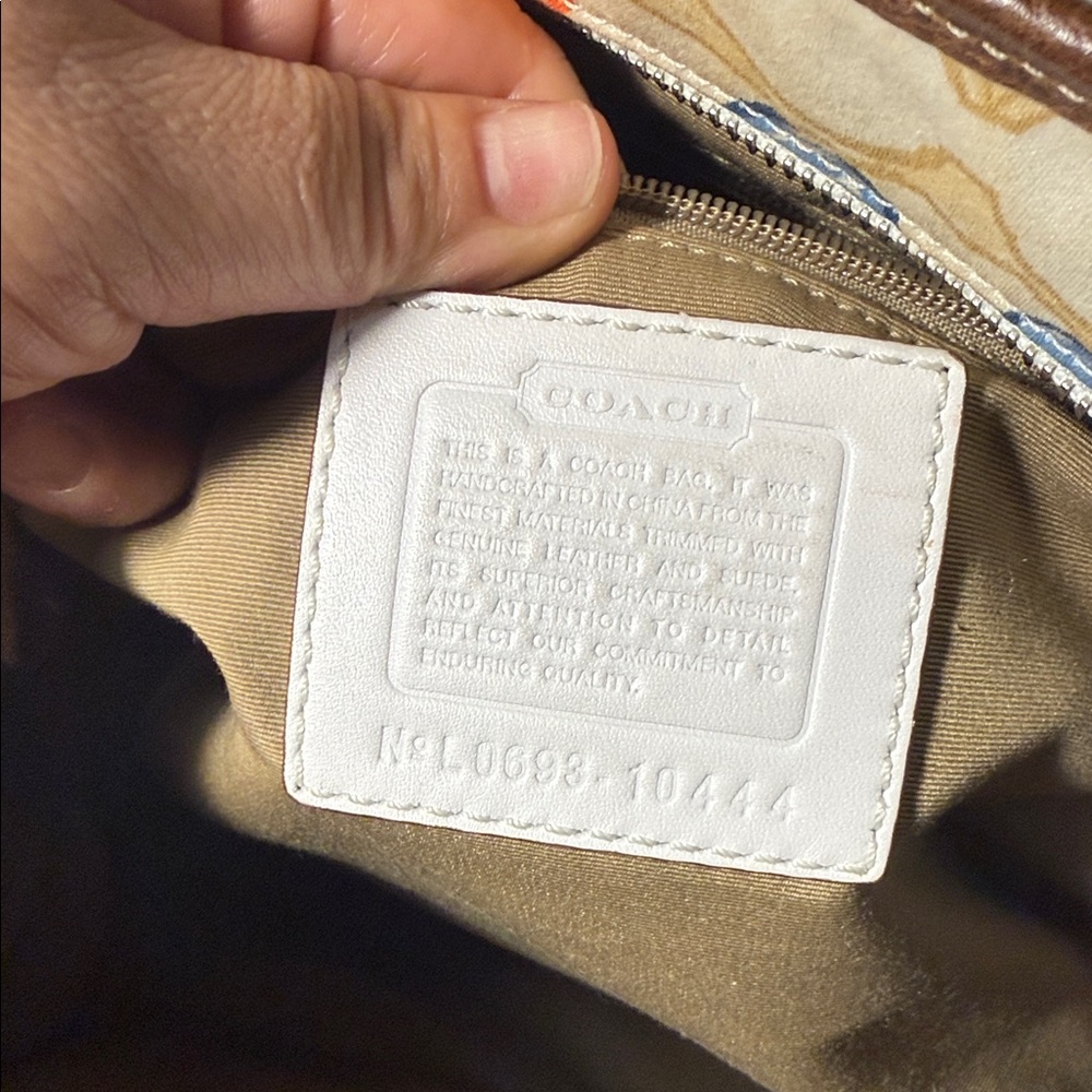 Coach Multicolor Patchwork Canvas Tote with Leath… - image 7